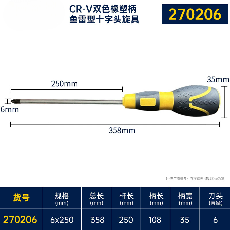 Great Wall Seiko destornillador cruzado pequeño 3mm destornillador doméstico con tornillo magnético lote destornillador 5 / 6 / 10 pulgadas
