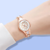 Fashionable watch, quartz ceramics, suitable for import, city style, bright catchy style, flowered, Korean style