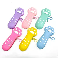 乐顿 Silicone cute cartoon pencil case, storage bag for students, custom-made