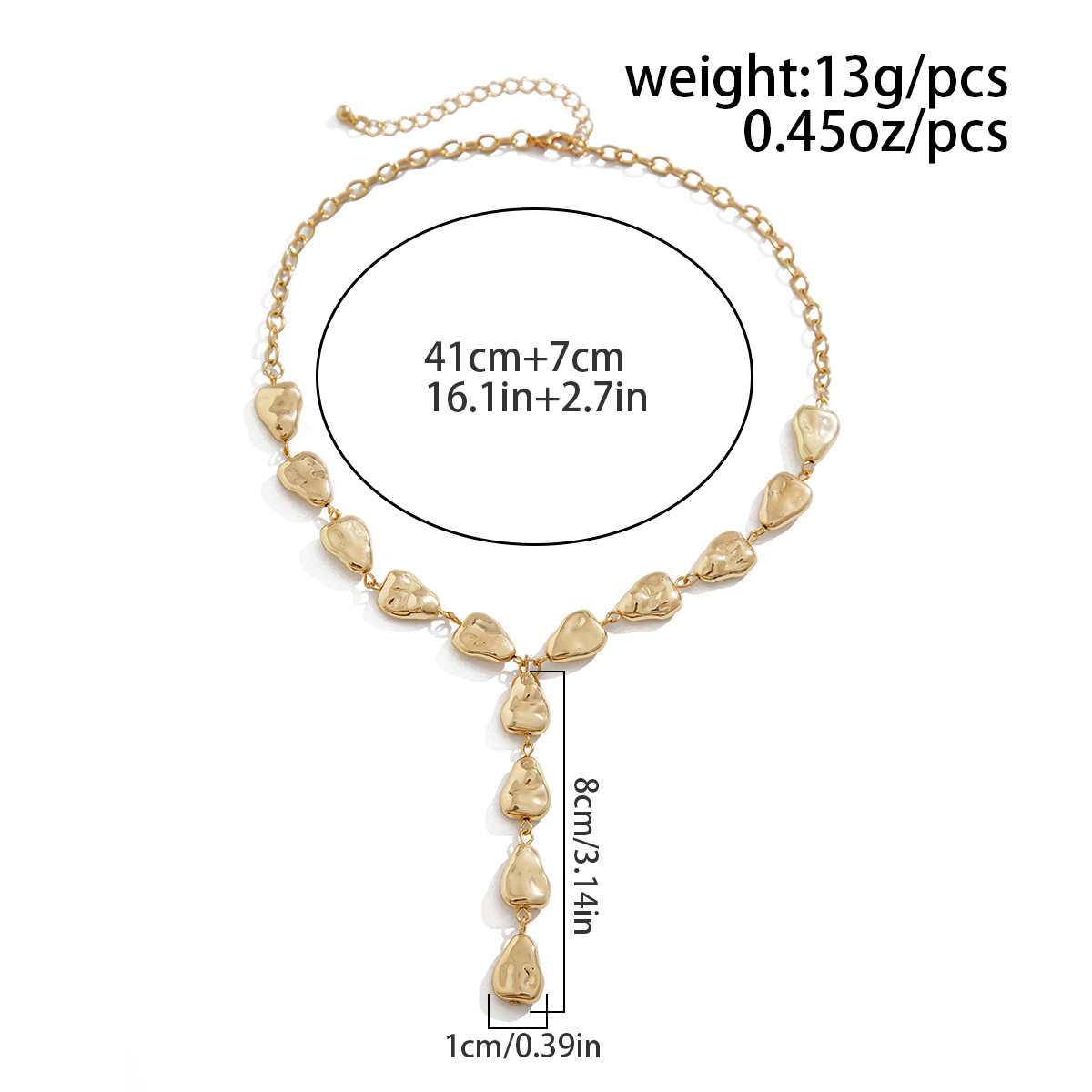 15g Weight Simple Style Classic Style Solid Color CCB Alloy Wholesale Pendant Necklace