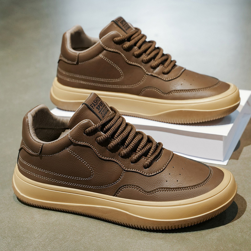 2026 primavera nuevo estilo simple con suela suave ligera antideslizante zapatos casuales de hombre moda deportivo de moda universal skate image 5