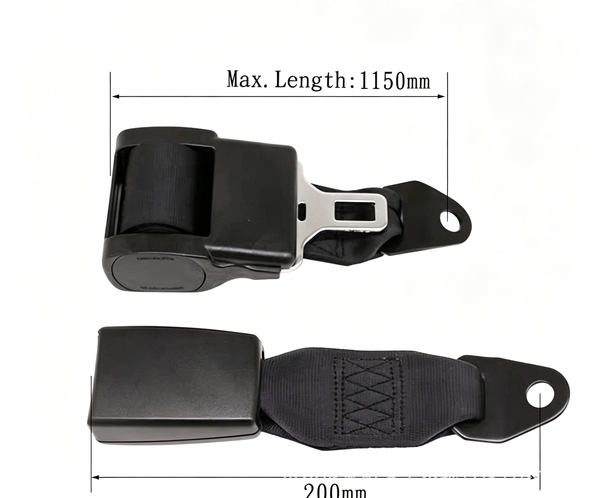 School bus conversion vehicle, cargo securing system, automatic roll-up mechanism, two-point safety harness – direct from the manufacturer