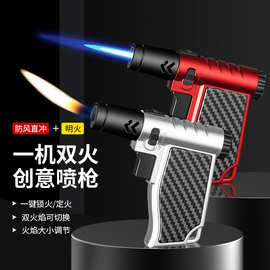 爆款户外露营点火器充气焊枪直冲蓝焰防风家用点艾灸香薰防身实用