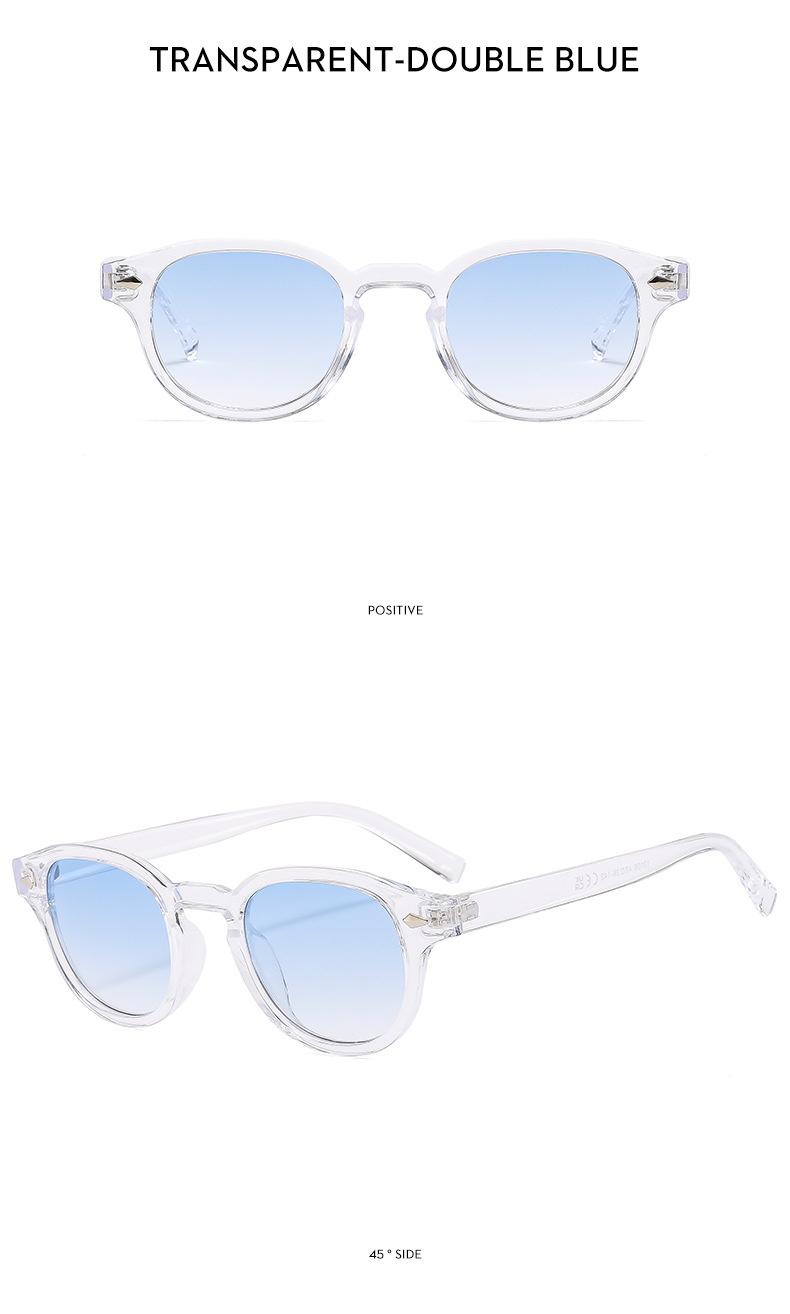 24g Weight Full Frame Glasses Structure Sunglasses Classification Ac, UV400 Protection Lens Material Round Frame Glasses Style Outdoor, Travel Occasion Solid Color Pattern Men's Gender IG Style, Streetwear Style Grey, Black Color IG Style Streetwear Solid Color Ac UV400 Protection Round Frame Full Frame Men's Sunglasses 22