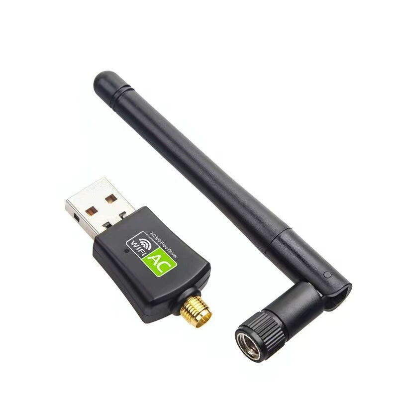 USB Wi‑Fi адаптер без драйверов, USB беспроводной сетевой адаптер 5G двухдиапазонный для настольного ПК и ноутбука, приёмник Wi‑Fi
