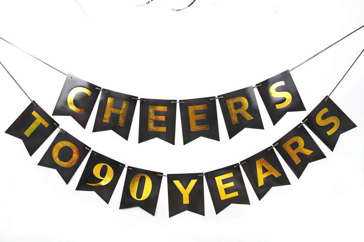 CHEERS TO 30 YEARS Banner Party Anniversary Decoration