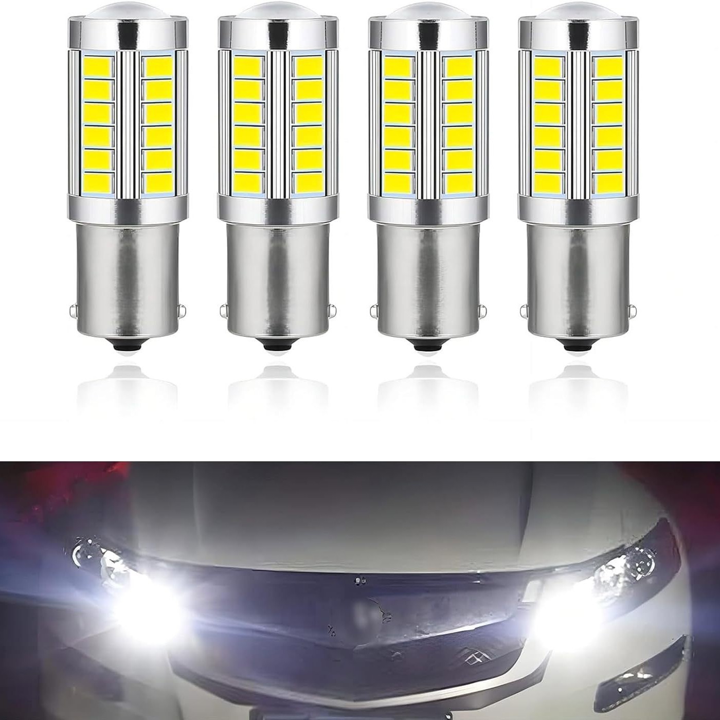 Auto LED luz de dirección luz de freno 1157 1156 7443 33SMD T20 luz de marcha atrás resaltada 3157
