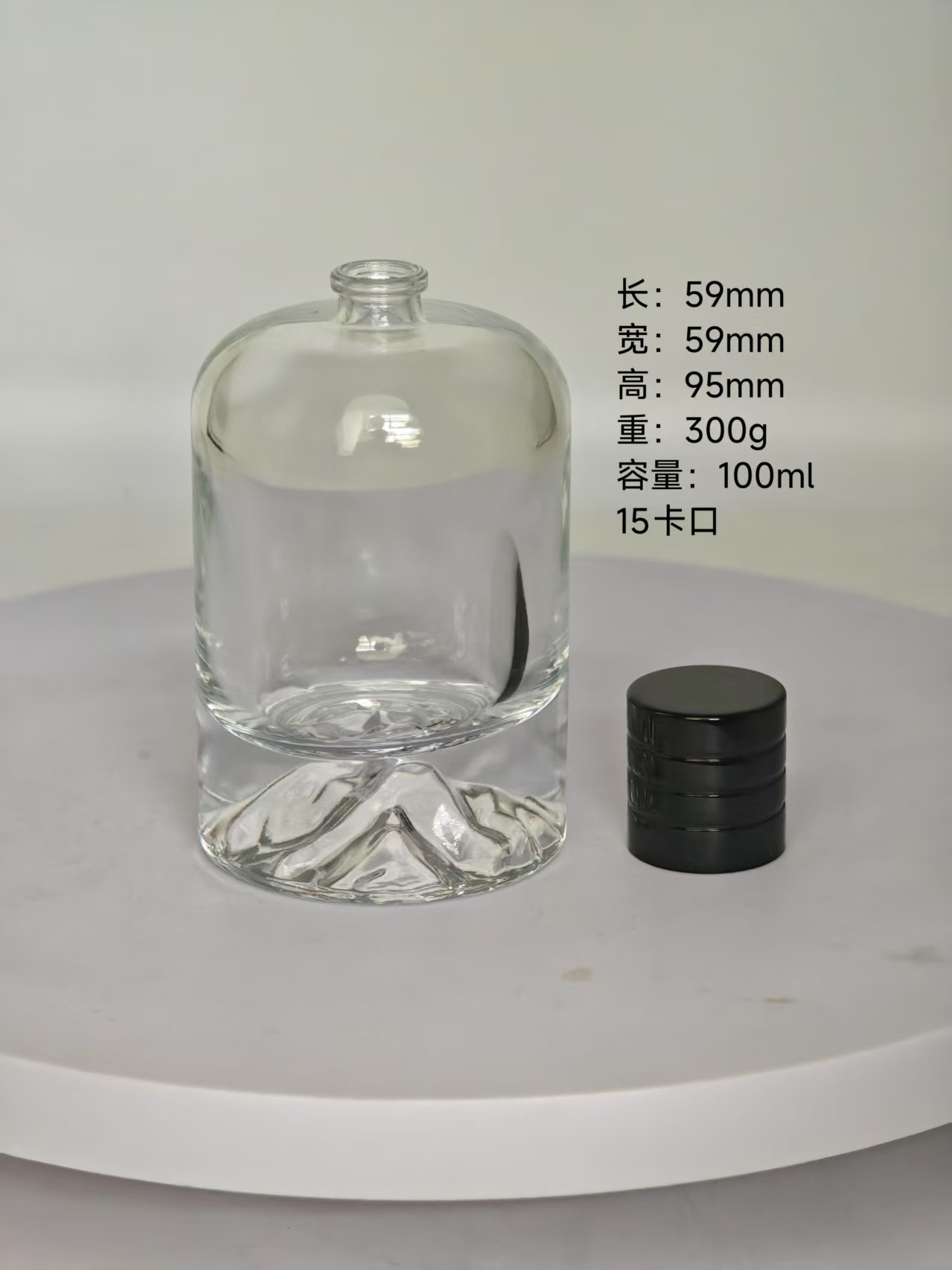 100ml; 투명; 15개의 총검 베어 병