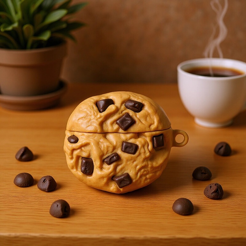 Simulated Fun Chocolate Chip Cookie AirPods Protective Case Suitable for Apple Airpodspro Protective Case
