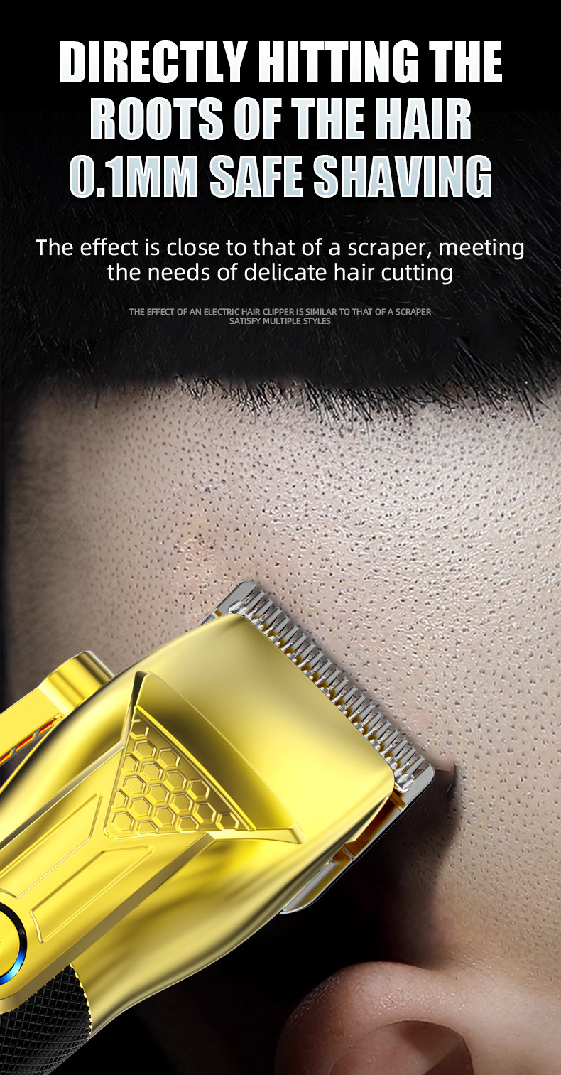 Professionel hårtrimmer med knive i rustfrit stål_voghion.com