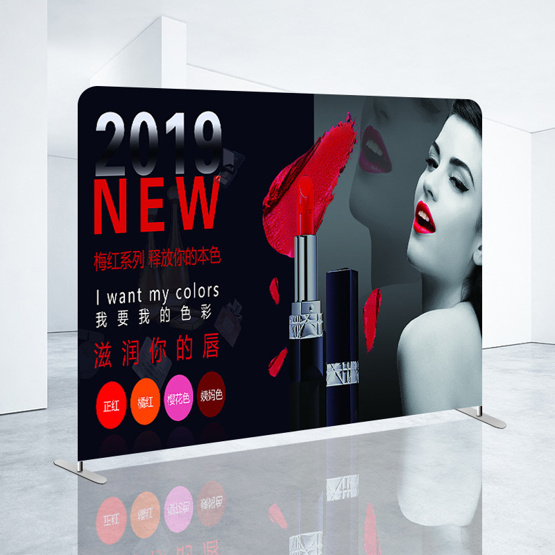 快幕秀架子折叠广告活动背景板会议签到墙快展布拉网展示架广告牌