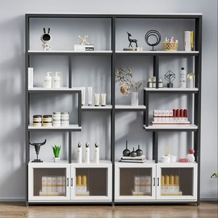 Commercial Display Rack Nail Art Cosmetics Display Cabinet Multi-layer Storage Rack Floor Product Display Rack Sample Ornaments Container