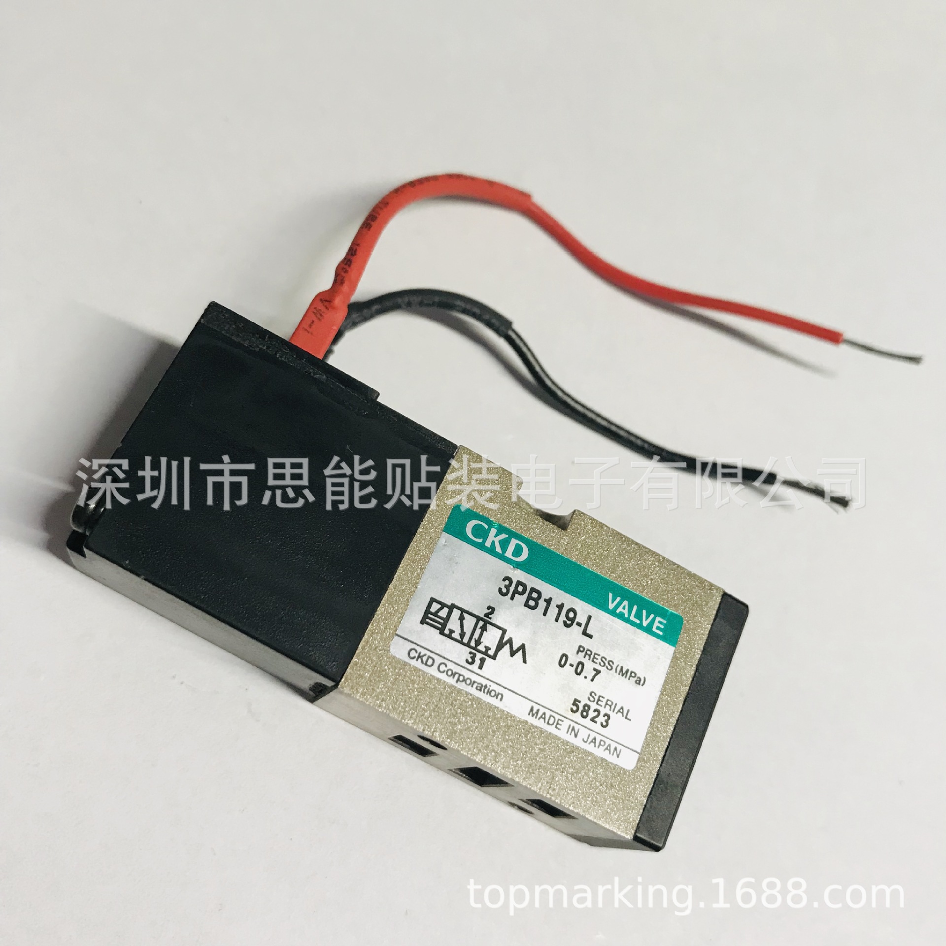 CKD电磁阀3PB119 3PB119-00-3 3PB119-L 三洋贴片机专用电磁阀