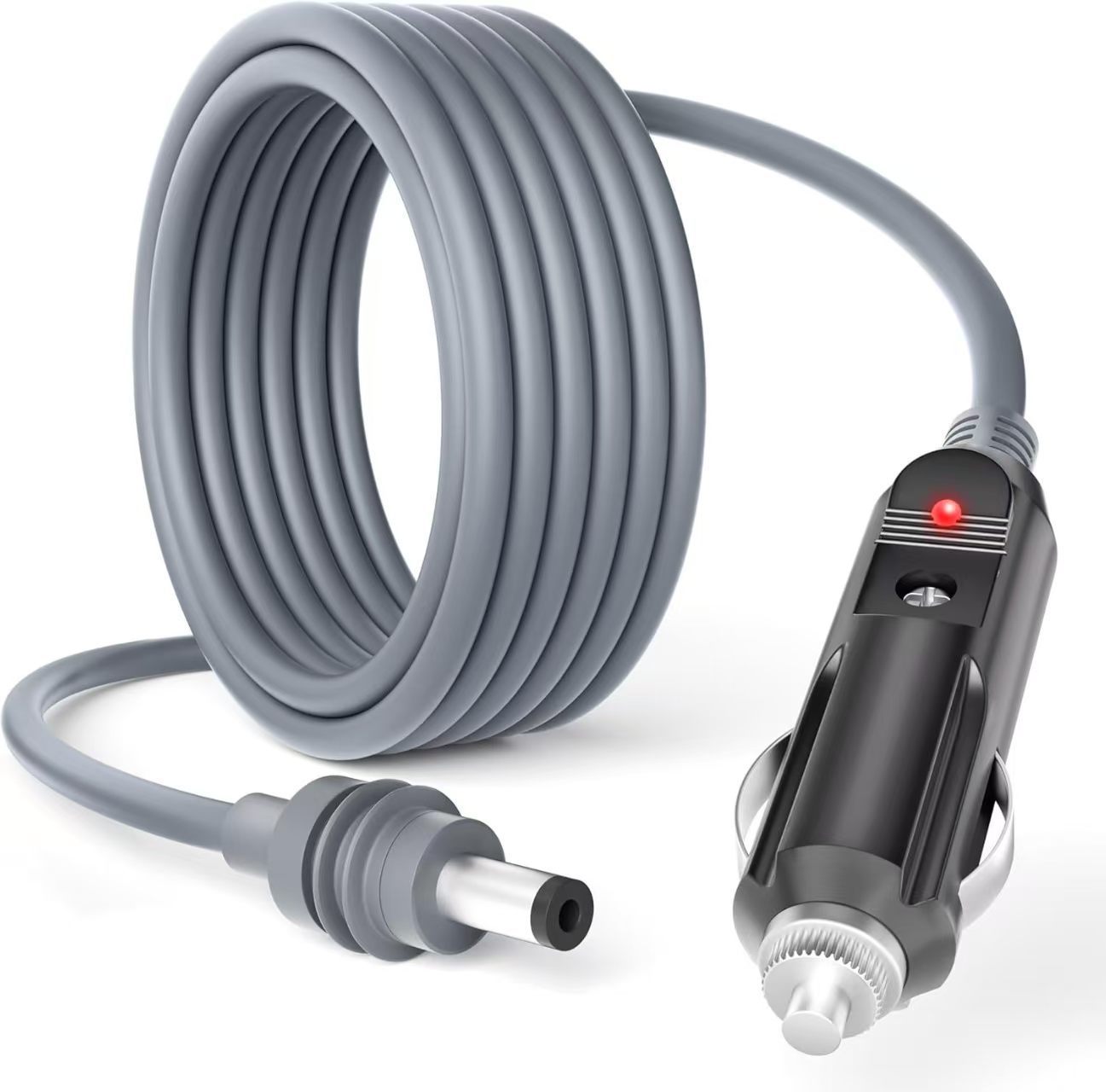 Cross-border best-selling in-stock car cigarette lighter Mini DC charging cable mini device car connection power cable