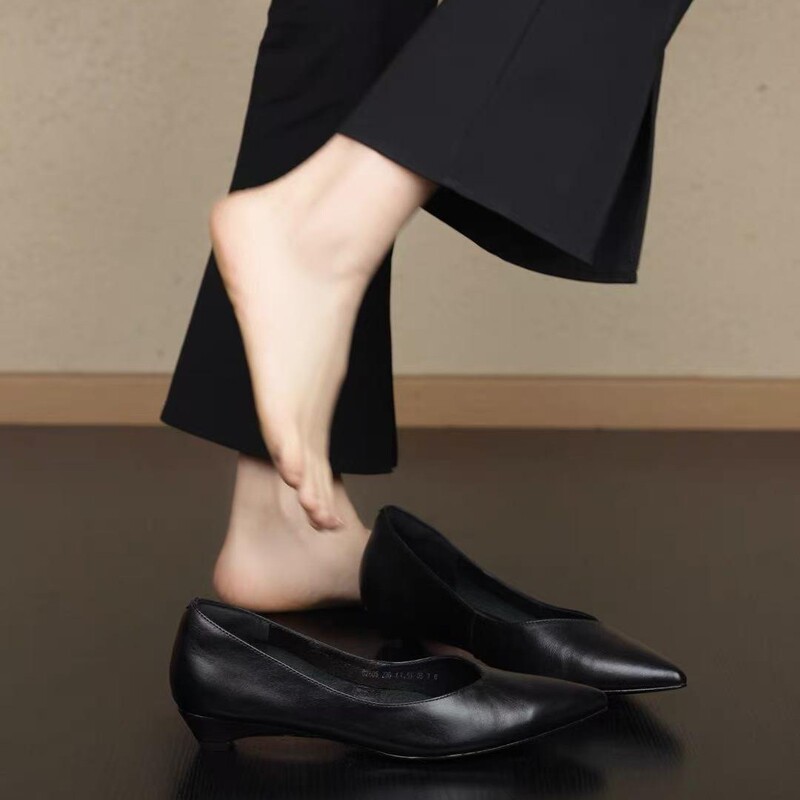 In-Stock Version~French-Style Elegant Slip-On Pointed-Toe Shallow-Mouthed Women's Shoes 2026 New Model Simple and Comfortable Mary Jane Shoes In-Stock Version~French-Style Elegant Slip-On Pointed-Toe Shallow-Mouthed Women's Shoes 2026 New Model Simple and Comfortable Mary Jane Shoes