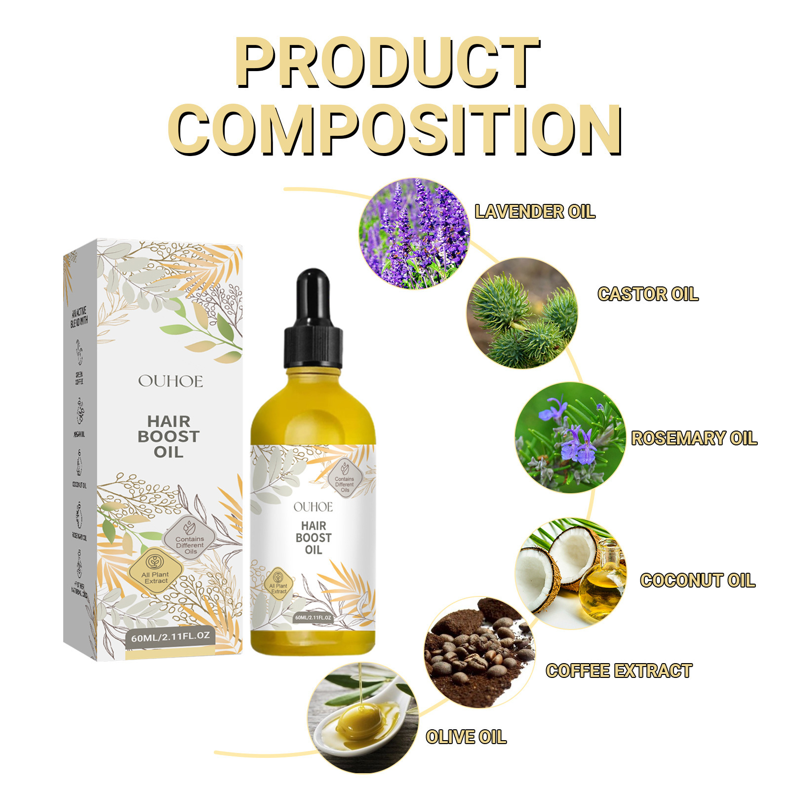 OUHOE Dense Hair Essential Oil Image 3
