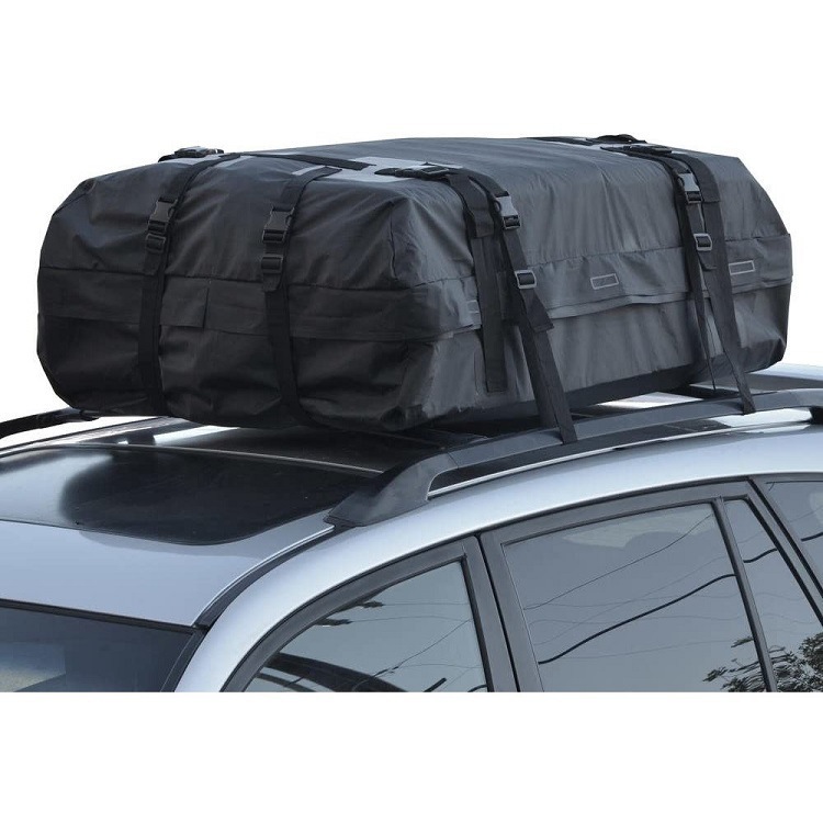 Cross-border bestseller: Thickened 600D Oxford cloth car roof luggage bag, waterproof and sun-resistant car roof bag