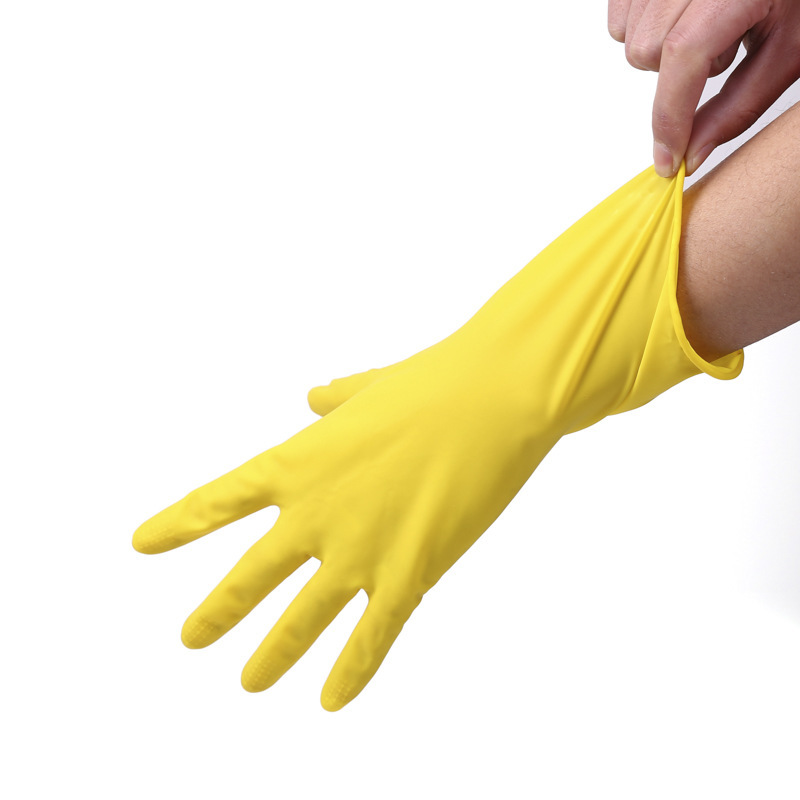 Guantes para lavar platos femeninos tipo duradero hogar cocina látex limpieza tareas domésticas lavar ropa piel de goma impermeable trabajo fino