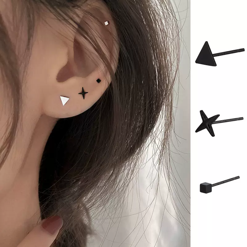 养耳洞耳钉2024年新款潮睡觉不用摘耳钉女夏纯银耳钉女简约