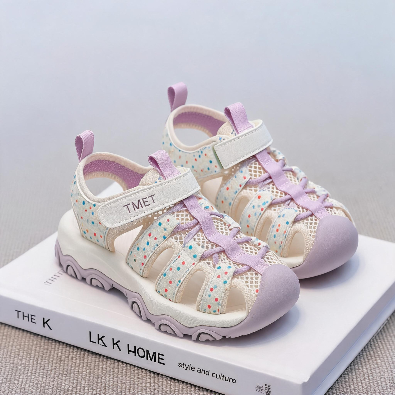 Niñas de moda versátil sandalias de verano 2026 nuevos zapatos casuales transpirables para niños zapatos deportivos para correr image 3