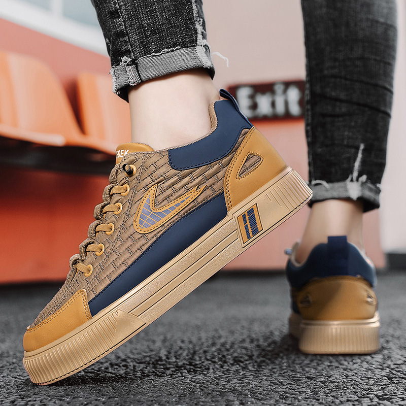 Cross-border thick-soled men's shoes 2025 new one-step versatile casual thick-soled men's casual shoes fashion sports shoes