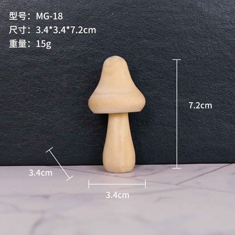 Nuevo producto bricolaje pintado a mano madera embrión fruta árbol de Navidad campana hongo casa se puede colorear regalo de vacaciones preescolar