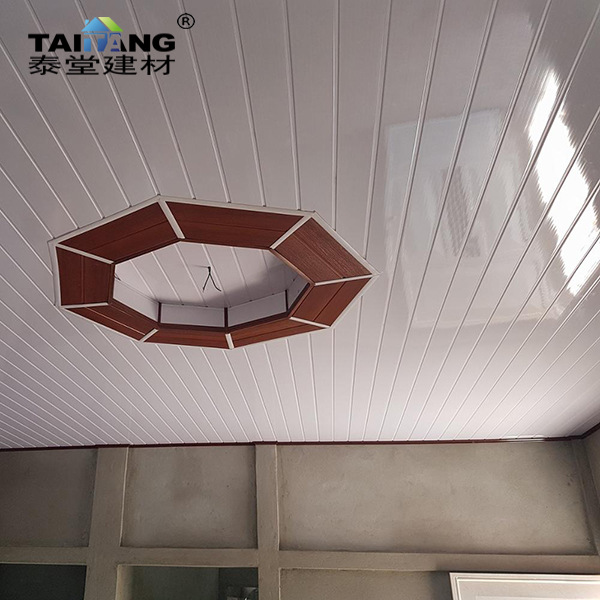 Placa de decoración de techo integrado de zona de baño de cocina de frente de refuerzo de PVC