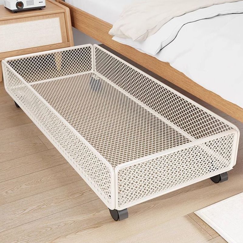 Caja de almacenamiento debajo de la cama, caja de almacenamiento plana con polea, caja de almacenamiento debajo de la cama tipo cajón para el hogar, artefacto de almacenamiento de ropa