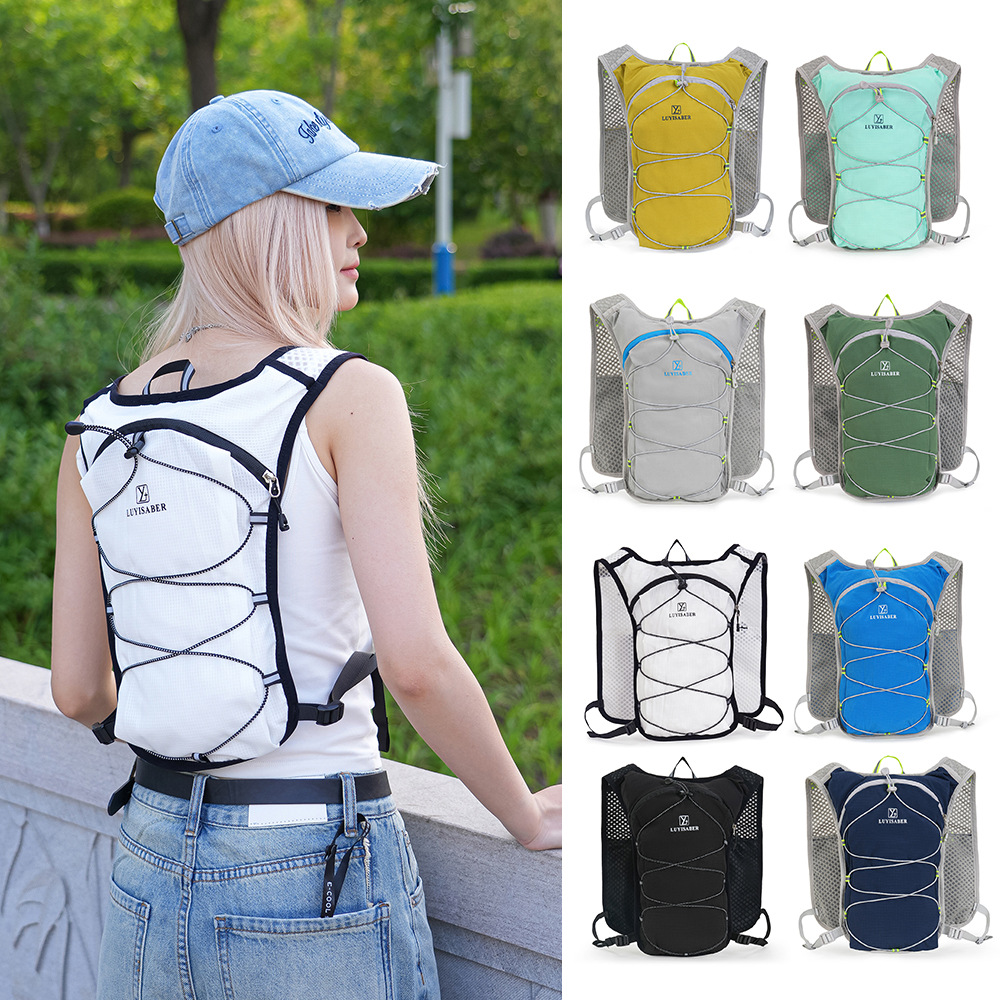 Bolsa de ciclismo al aire libre de verano nueva bolsa de senderismo ligera multicolor multifuncional bolsa de hidratación mochila deportiva transpirable