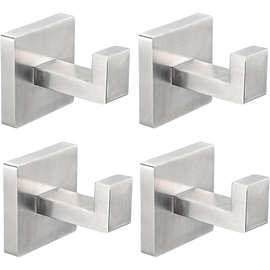 跨境免打孔不锈钢毛巾挂钩浴袍毛巾架浴室衣帽钩衣帽架大衣钩挂钩