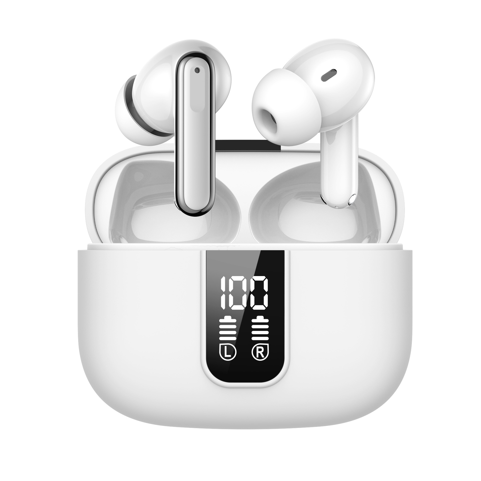 Audífonos Inalámbricos Bluetooth Y40 con Cancelación de Ruido Dual ANC+ENC, Pantalla Digital de Energía, Modelo Privado Transfronterizo, Gran Venta