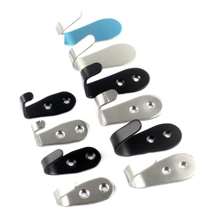 Factory wholesale stainless steel coat hook coat and hat hook solid black hook cabinet Top Hook wall hanging cargo hook