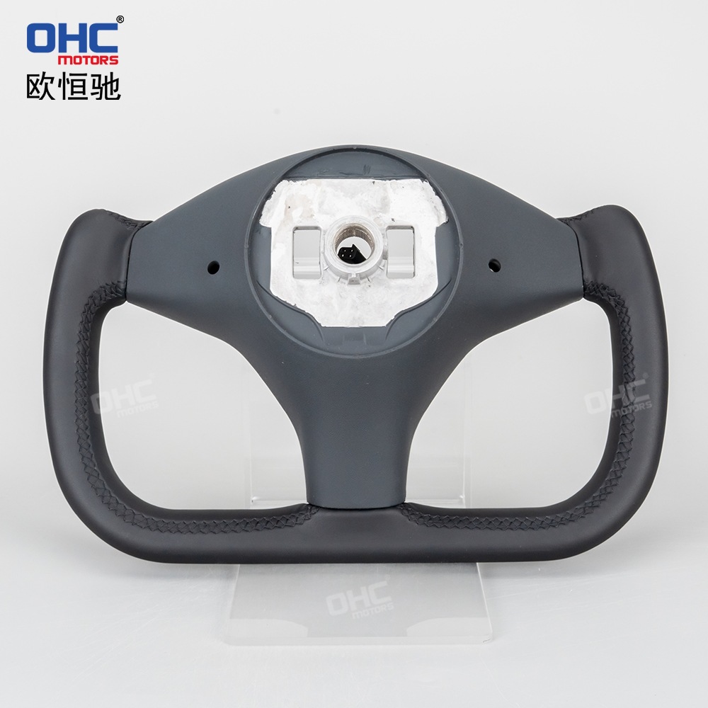Direct Shipment from Us Warehouse Suitable for Tesla Model X 16-20 Models, Full Leather Heated Yoke Steering Wheel Modification and Upgrade