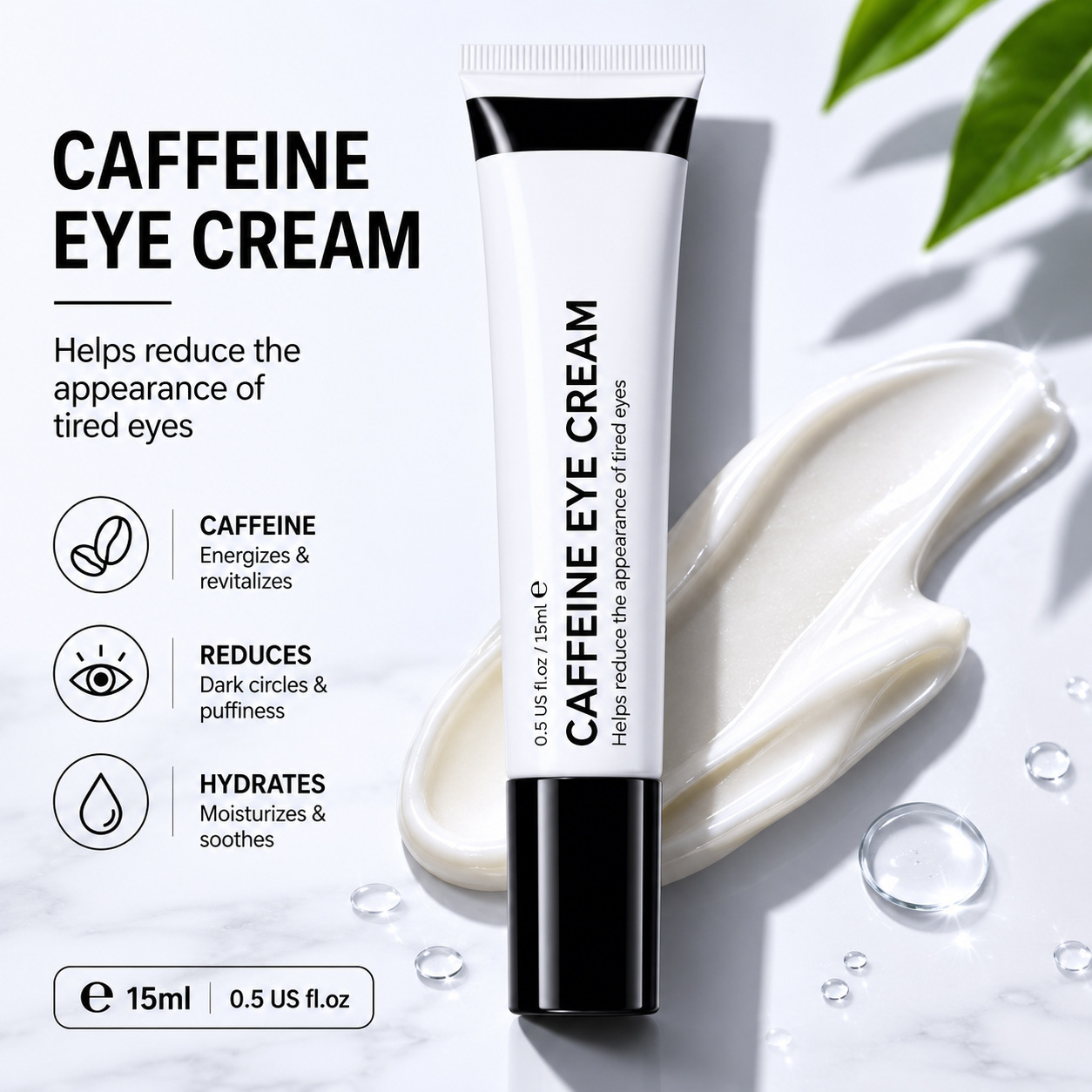 Cross-Border Popular Caffeine Eye Cream Caffeine Eye Cream Under-Eye Darkcircles