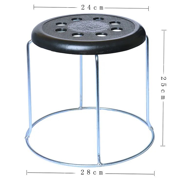 높이 25cm 작은 8홀 블랙
