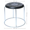 높이 25cm 작은 8홀 블랙