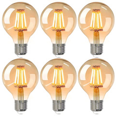 Edison Bulb ST64 Filament Lamp LED Bulb, Retro & Nostalgic Design, E27 Base, Warm Yellow to White Light, 4W & 6W Options
