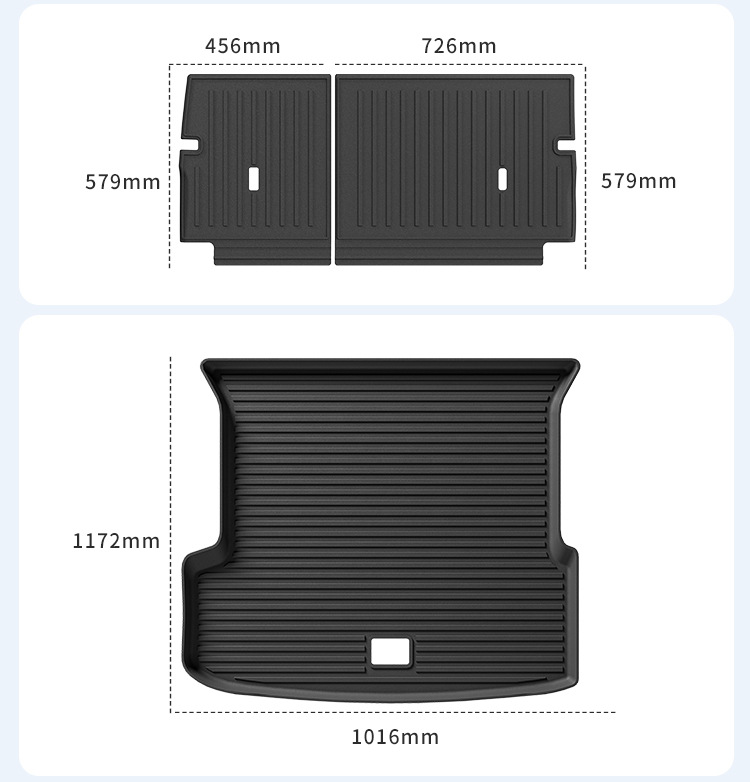 Suitable for 22-25 Models of Xpeng G9 Car Floor Mats, Trunk Mats, Tpe Floor Mats, Special Car Seat Back Cushions