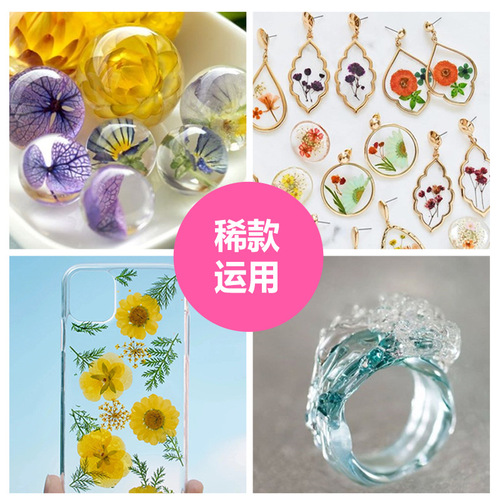 Hot selling Qiaoqiao uv glue odorless transparent glue DIY handmade materials English bottle color box cross-border Amazon