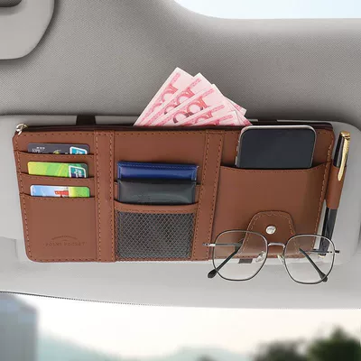 Card Holder, Driver's License and – Multimediya və saxlama aksesuarları - brown-with-zipper