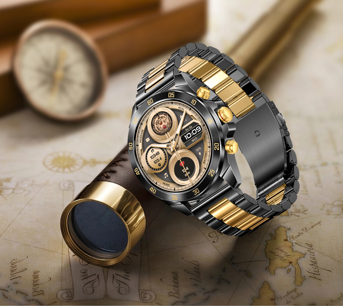 Smartwatch uomo con cardiofrequenzimetro e chiamate bluetooth_voghion.com