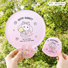 Cute folding reflector, cartoon air fan for elementary school students, small round fan, wholesale