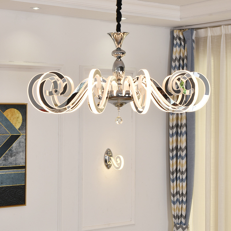 Designer's Light - Light Luxury Chandelier, Atmospheric Living Room Lamp JPM16004 Home Room Dining Room Modern Simple Crystal Lamp