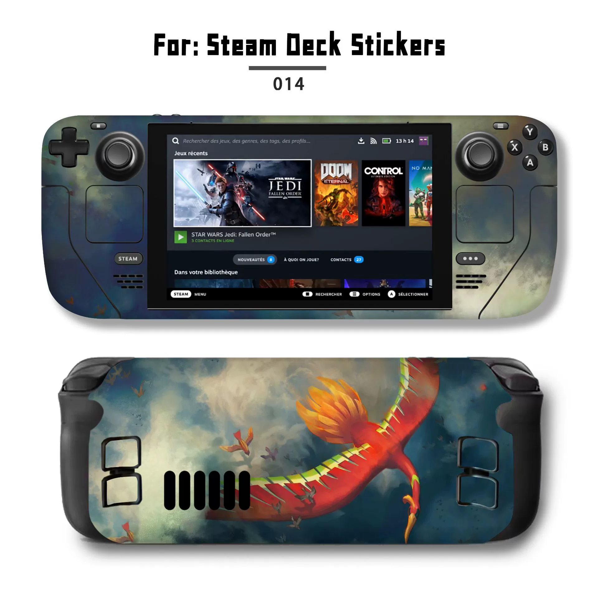 Подходит для наклейки Steam Deck, наклейка на Steam Deck Patch, Steam Panda, вручную, персональный пиксель
