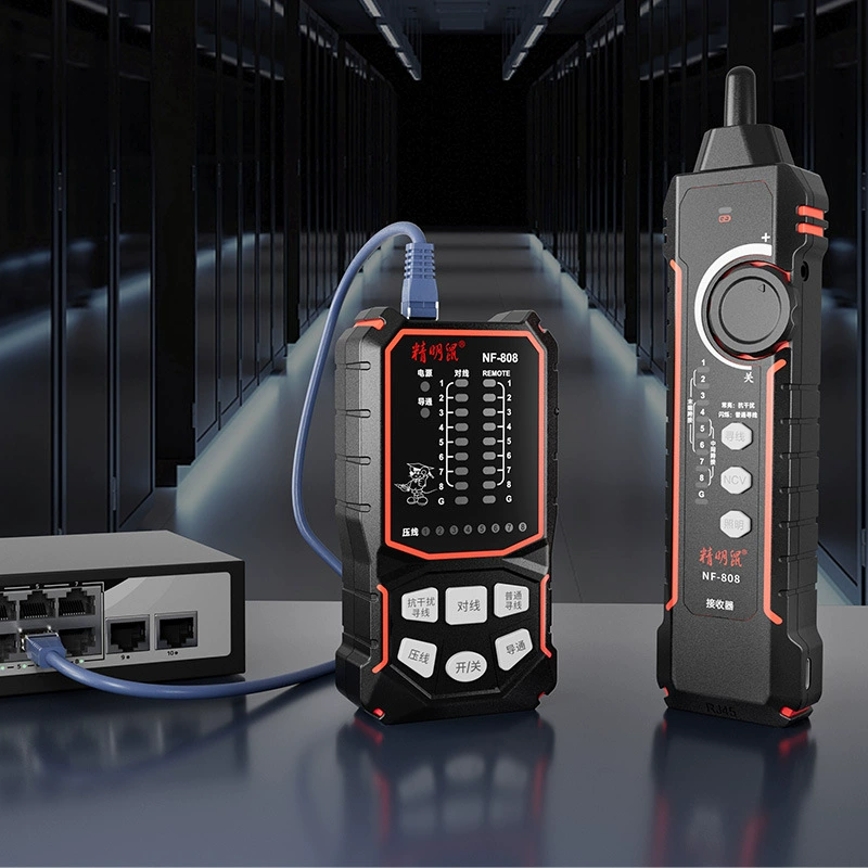 Сетевой тестер тестер NF-808 световой мыши Сетевой тестер детектор зарядных линий патрулирования POE анти-помех