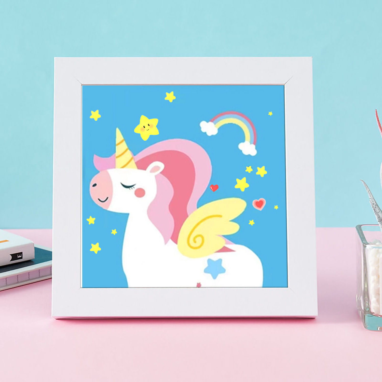 [Con marco] Auténtico Mona Lisa Royal Cross Stitch Unicornio 2024 Fantasía Dibujos animados Punto de cruz para niños image 3