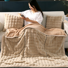 兔毛绒抱枕被子多功能轻奢办公室午睡盖毯汽车绒靠垫抱枕毯子特价