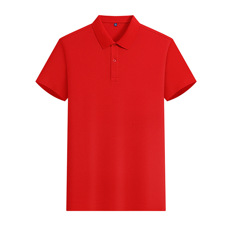 Camiseta POLO de color sólido CVC de 180g y 40 unidades con LOGO estampado, ropa de trabajo de manga corta, ropa de trabajo de verano hecha a medida, fabricante de ropa hecha a medida.