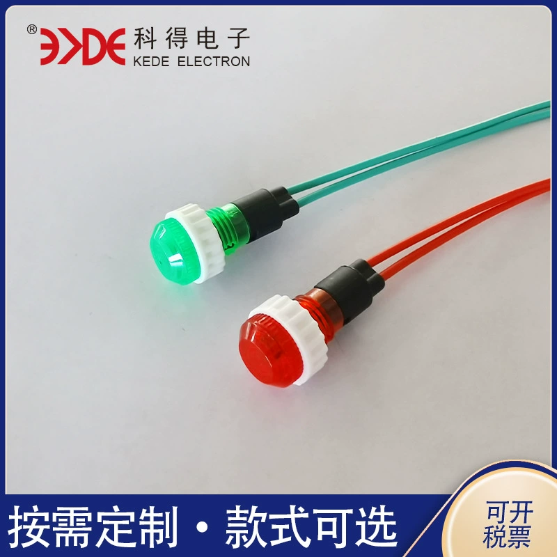 Производитель поставляет K62-1 красный зеленый индикатор панели морозильного шкафа красный зеленый пластиковый корпус с индикатором провода