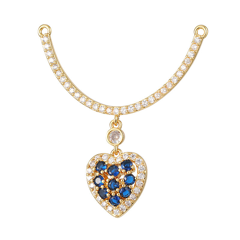 Joyas transfronterizas colgante de rubí esmeralda ligero de lujo accesorios de acero de titanio collar no decolor cadena clavícula